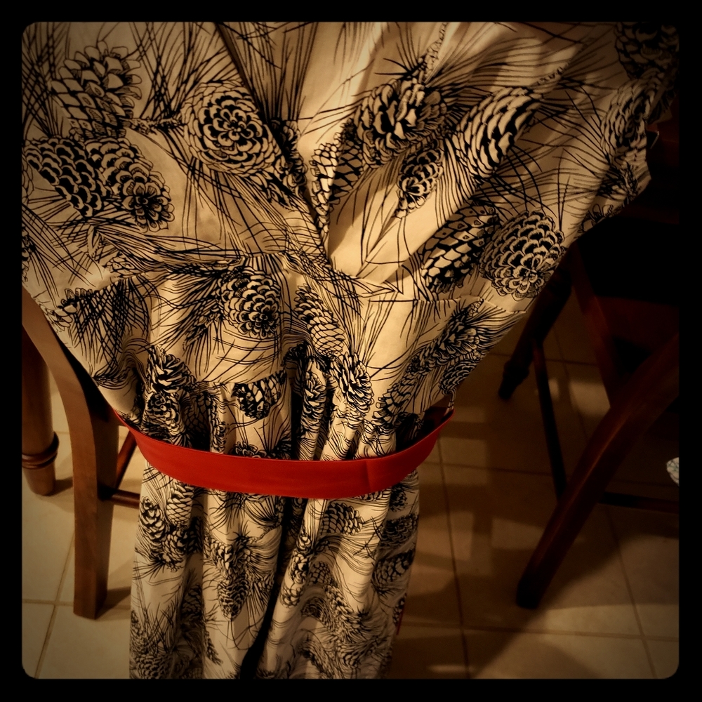 Retrolicious pine cone dress